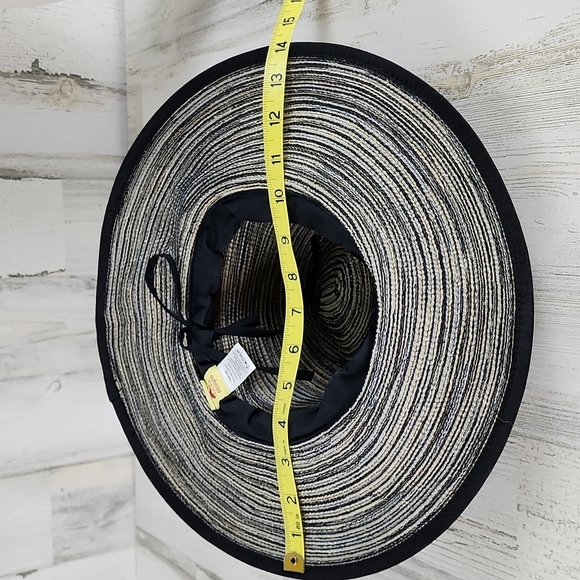 Solar Escape black blue cream tweed sun hat adjustable sun hat One Size - Picture 6 of 6